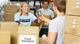 Foodbank*We help run the local foodback